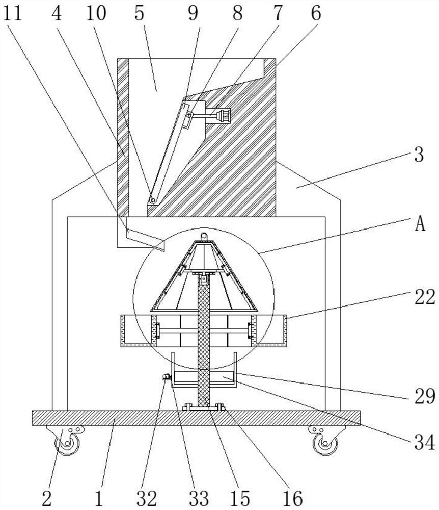 Construction waste disposal device