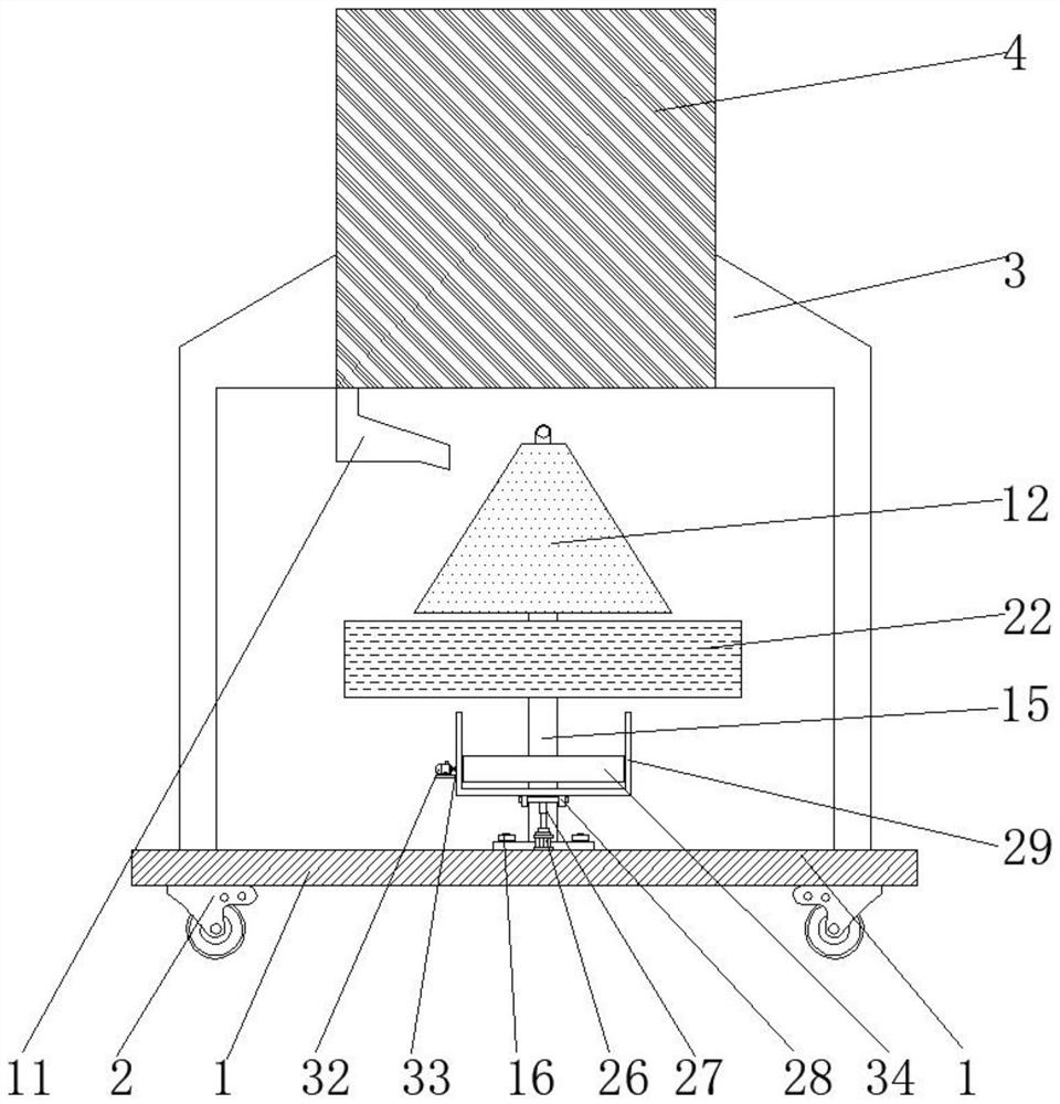 Construction waste disposal device