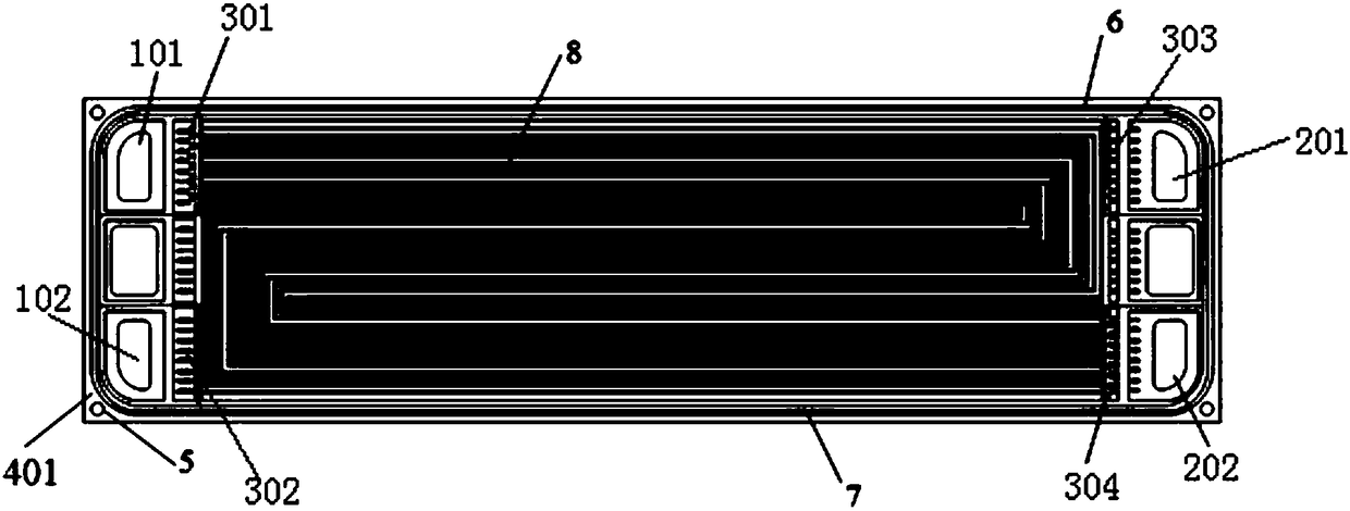 Graphite-metal frame composite bipolar plate and preparation method thereof