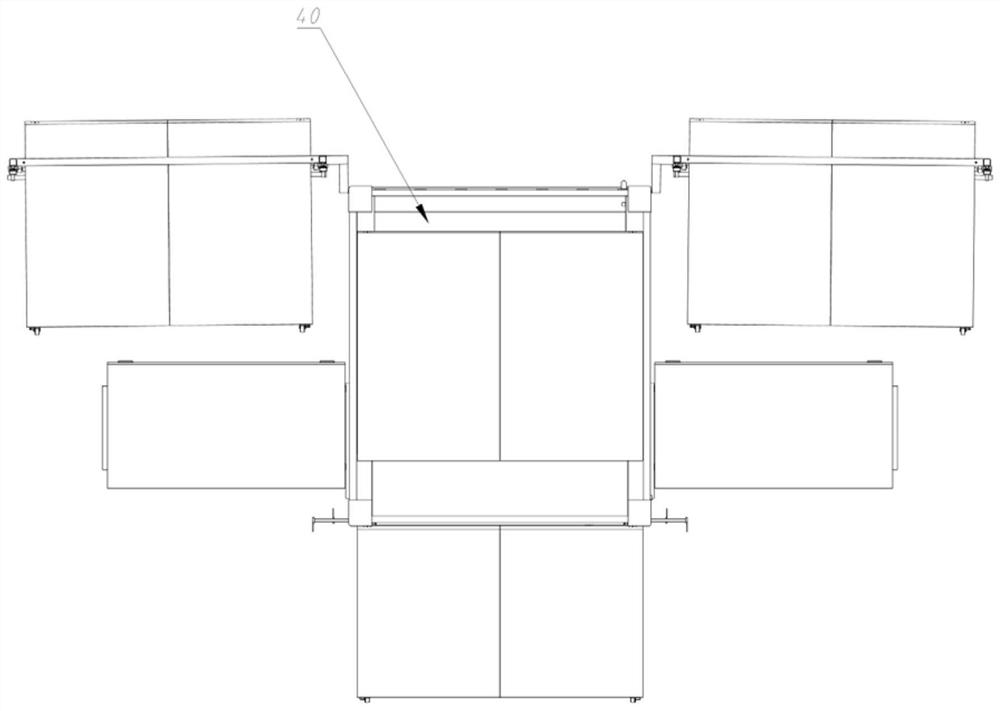 Container type solar panel unfolding device