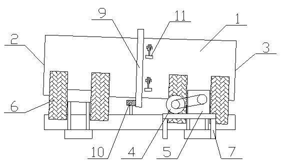 Iron ore mixing bucket device