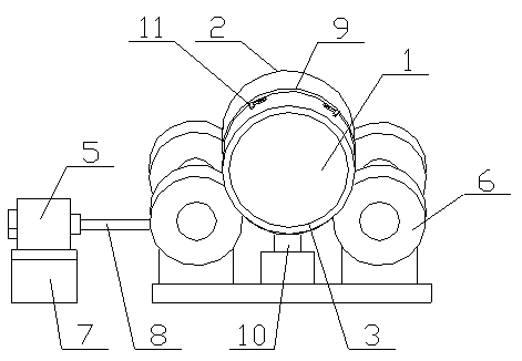 Iron ore mixing bucket device