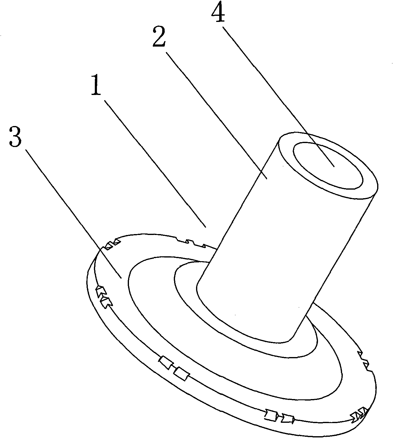 Cold heading extrusion forming processing method for shaft sleeve of clutch shaft of impeller type full-automatic washing machine