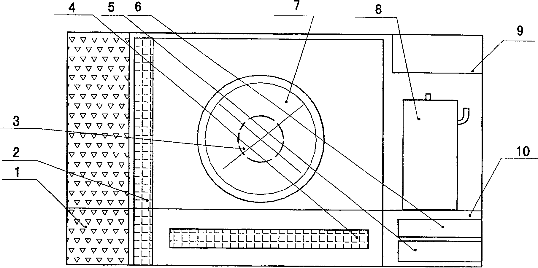 Outdoor unit of air conditioner using axial-flow fan system