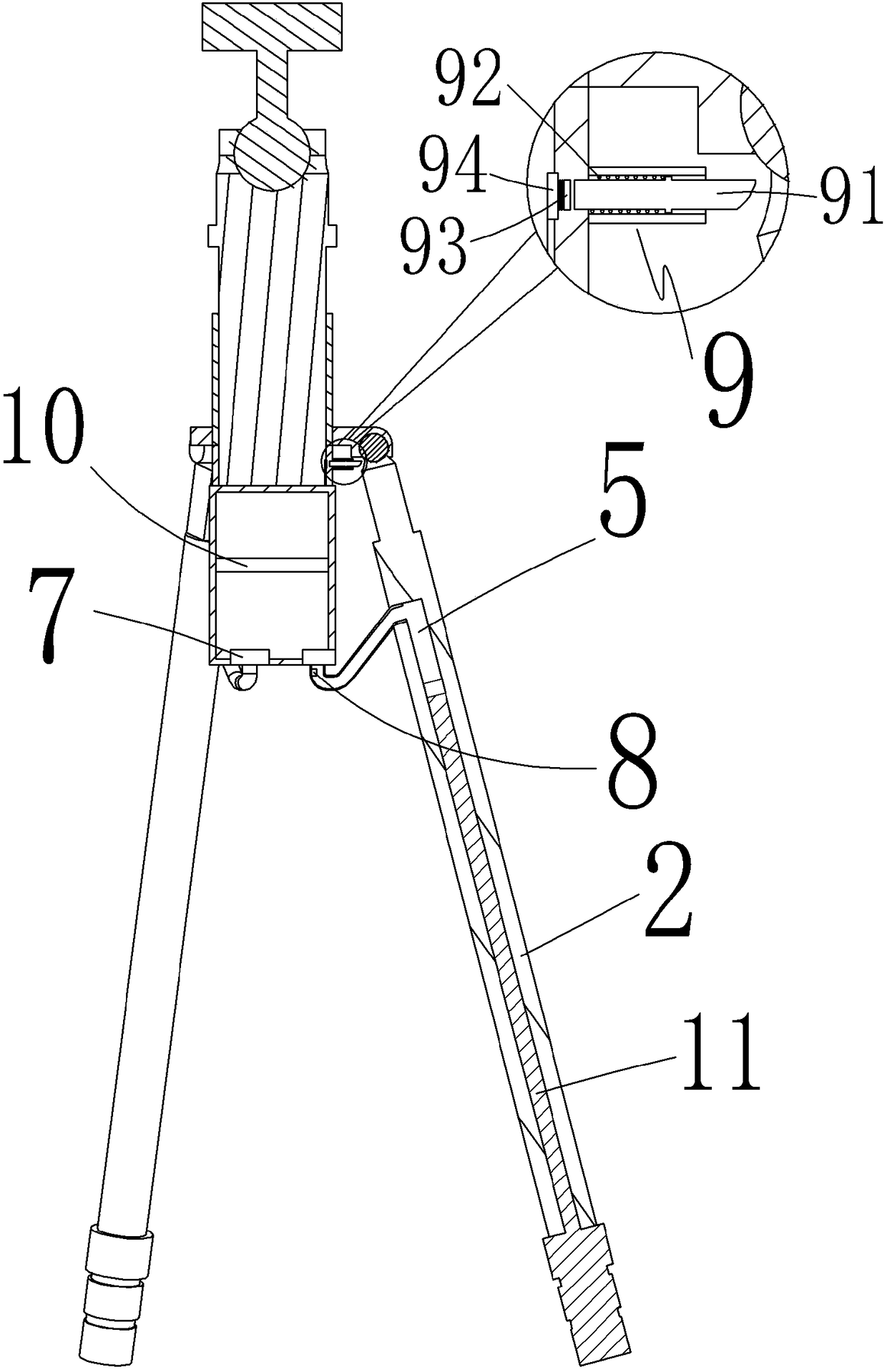 Camera support pressurization system