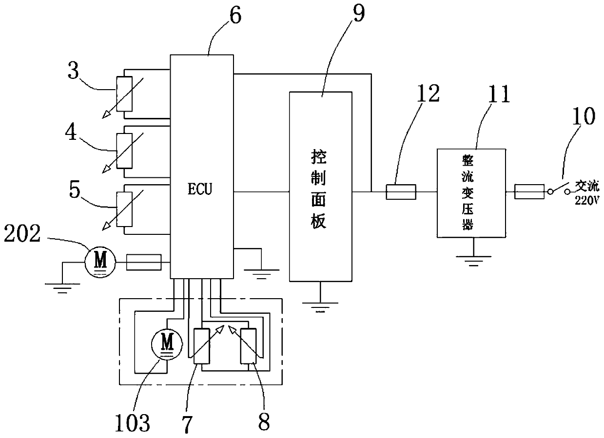 Intelligent control device for hot-water heating