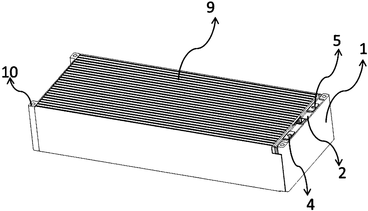 Soft pack battery module structure and power battery