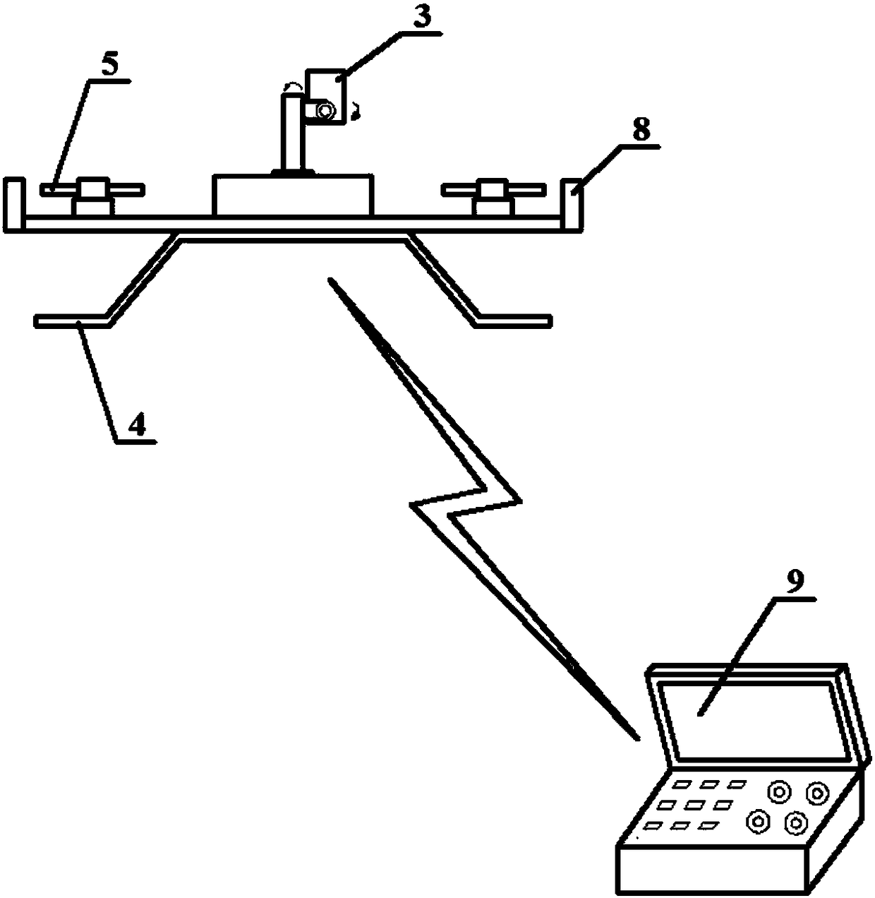 Crane surface detect detection unmanned aerial vehicle device and detection method