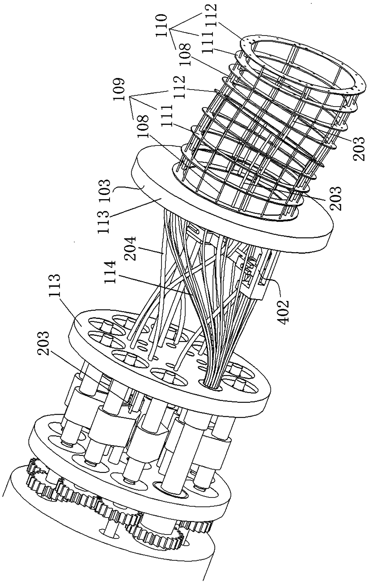 A flexible surgical tool system with drive input front