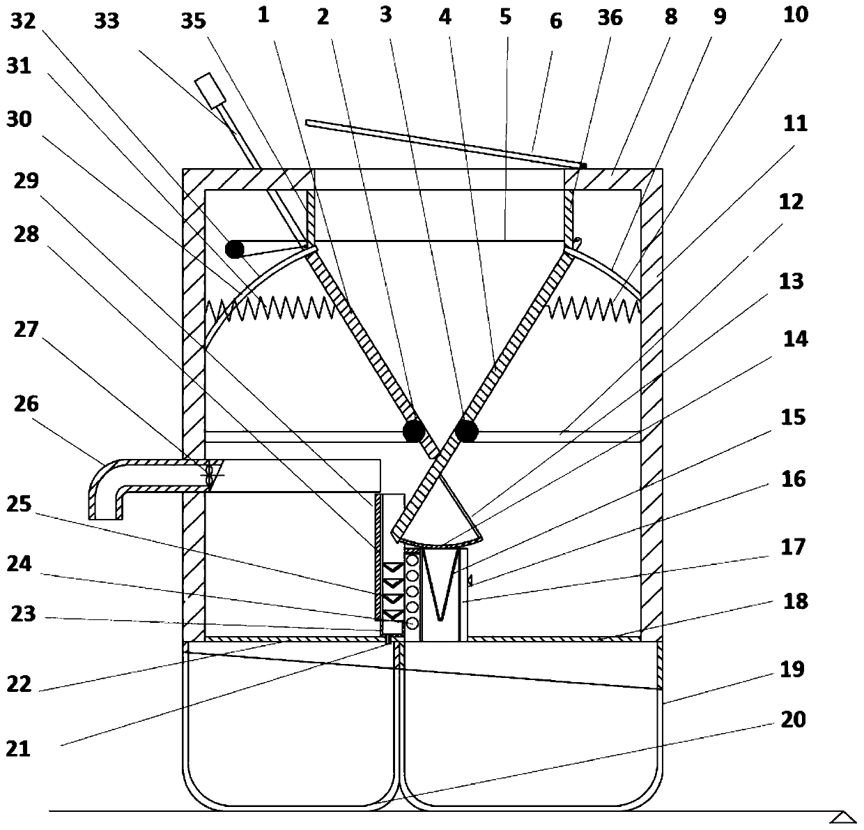 Solid-liquid separation integrated toilet tool capable of remarkably reducing residues, and applications thereof