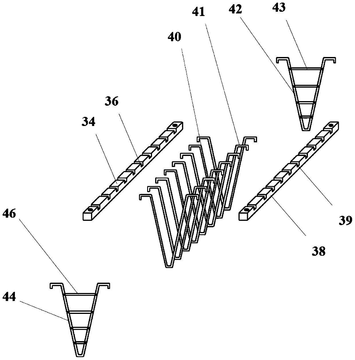 Solid-liquid separation integrated toilet tool capable of remarkably reducing residues, and applications thereof