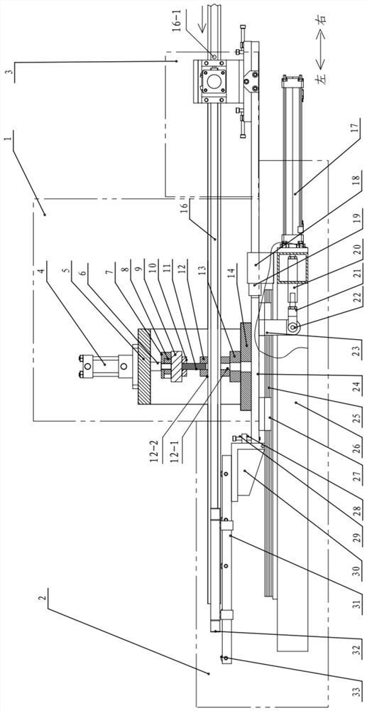 A car door anti-collision beam follow-up cutting device