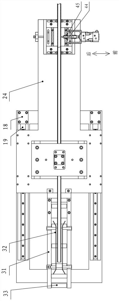 A car door anti-collision beam follow-up cutting device