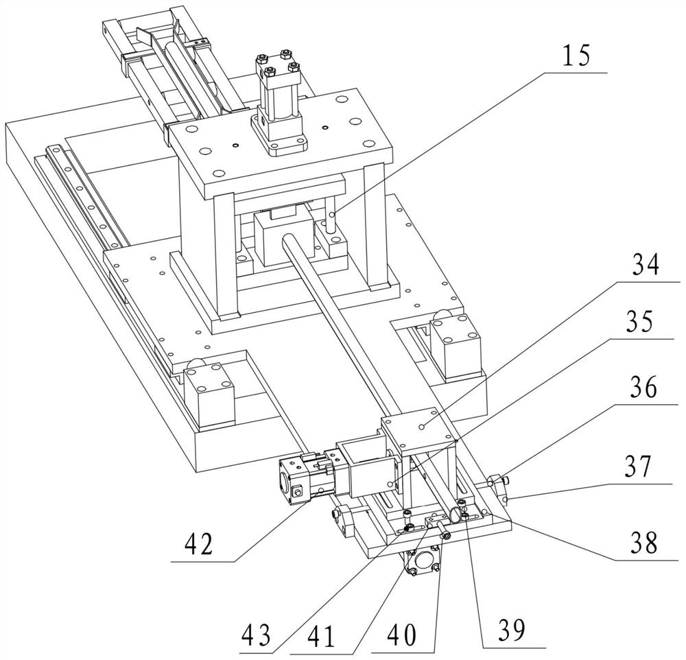 A car door anti-collision beam follow-up cutting device