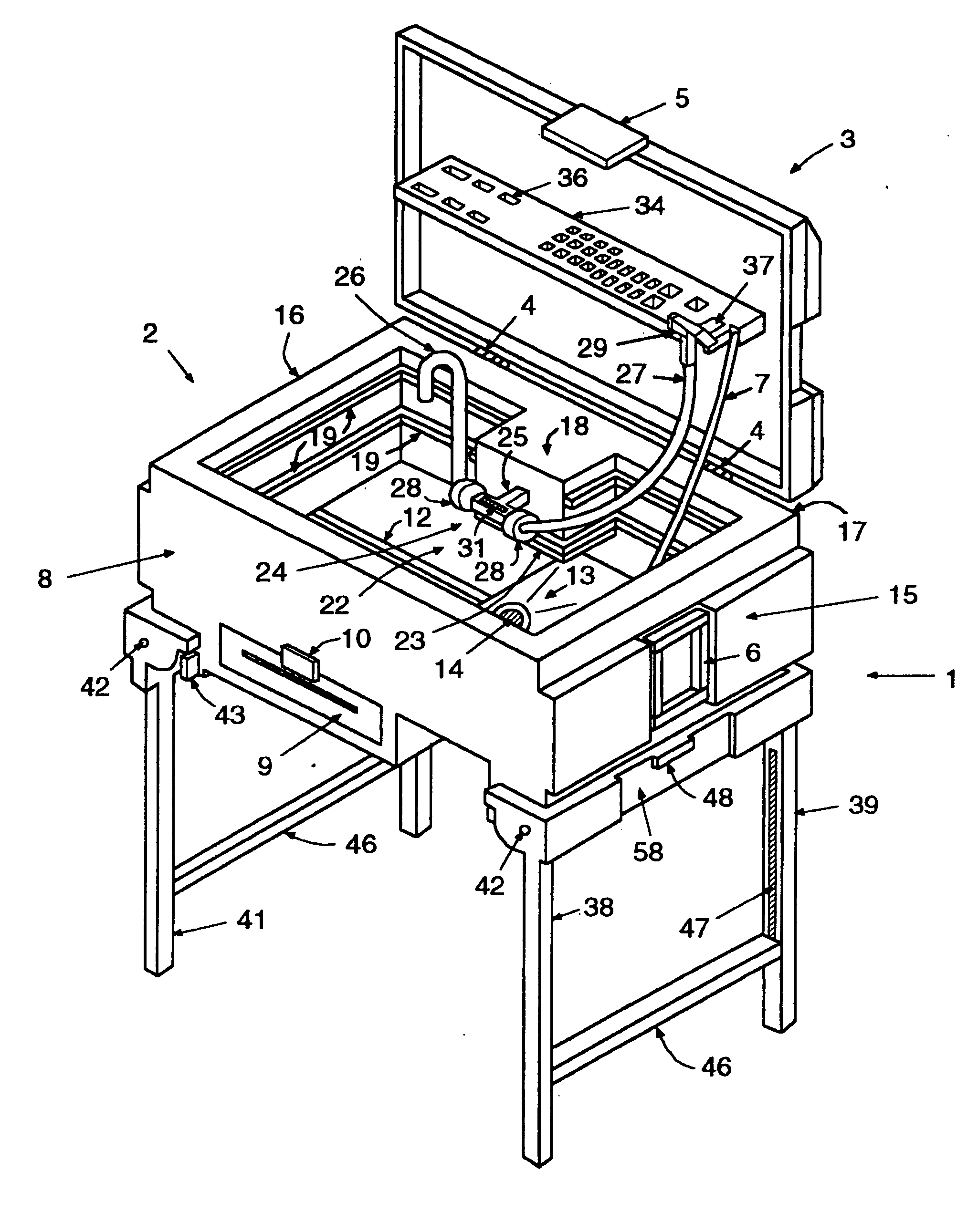 Combination game cleaning station, portable sink and ice chest