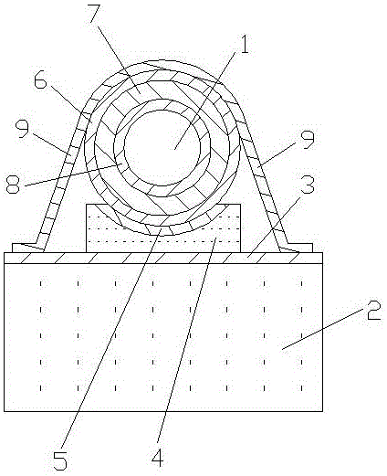 Novel heat distribution pipeline thermal insulation pipe pier system