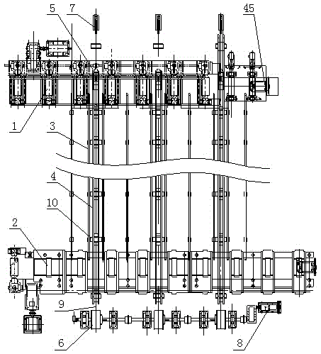 A kind of steel wire rope fast connection mechanism and its section steel drawing car