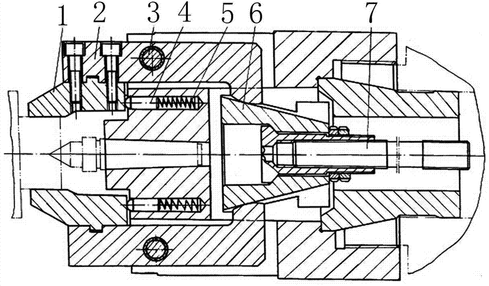 Pneumatic double-jaw chuck for mini-tillers