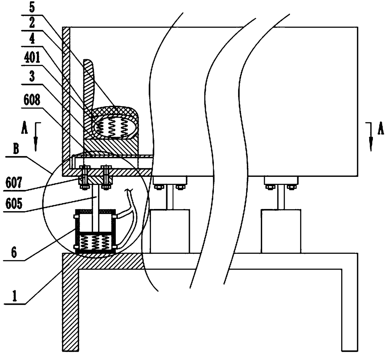 Tricycle hopper damping device