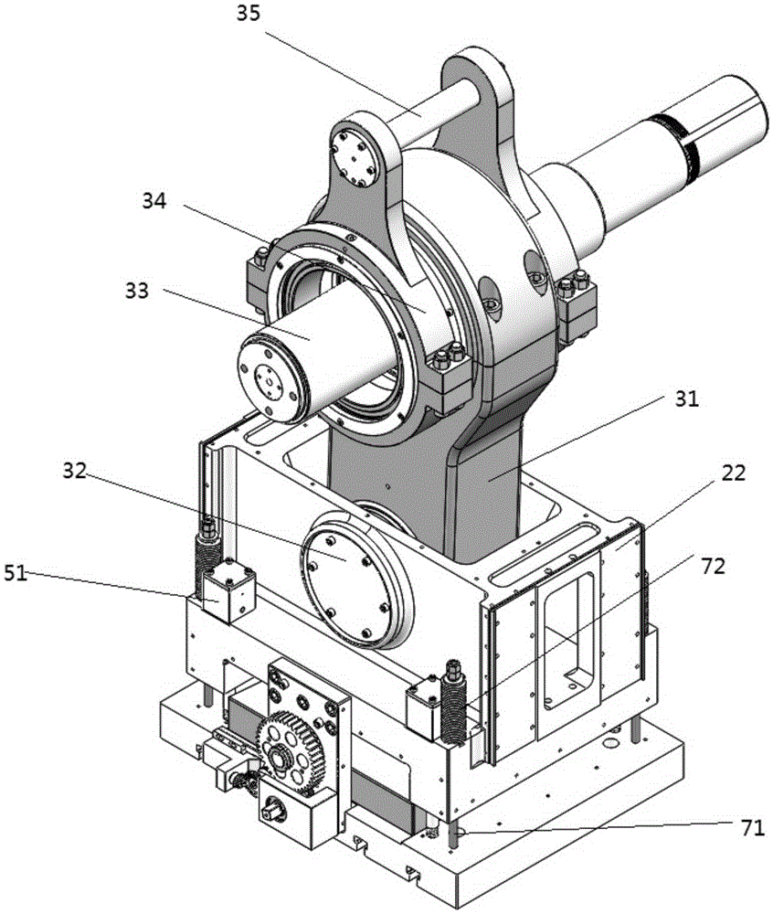 Manual adjustment tapered wedge type closed die height adjusting device