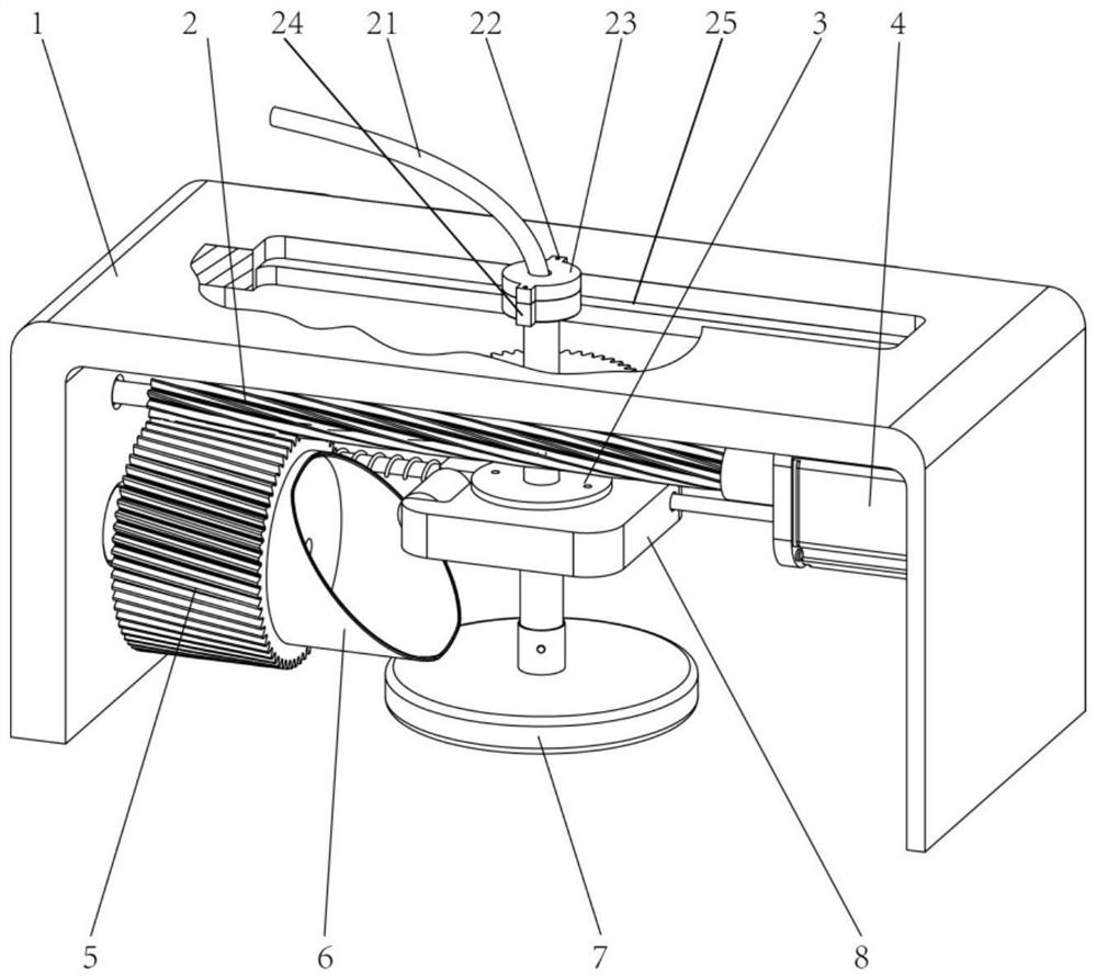 Reciprocating uniform glue brushing device