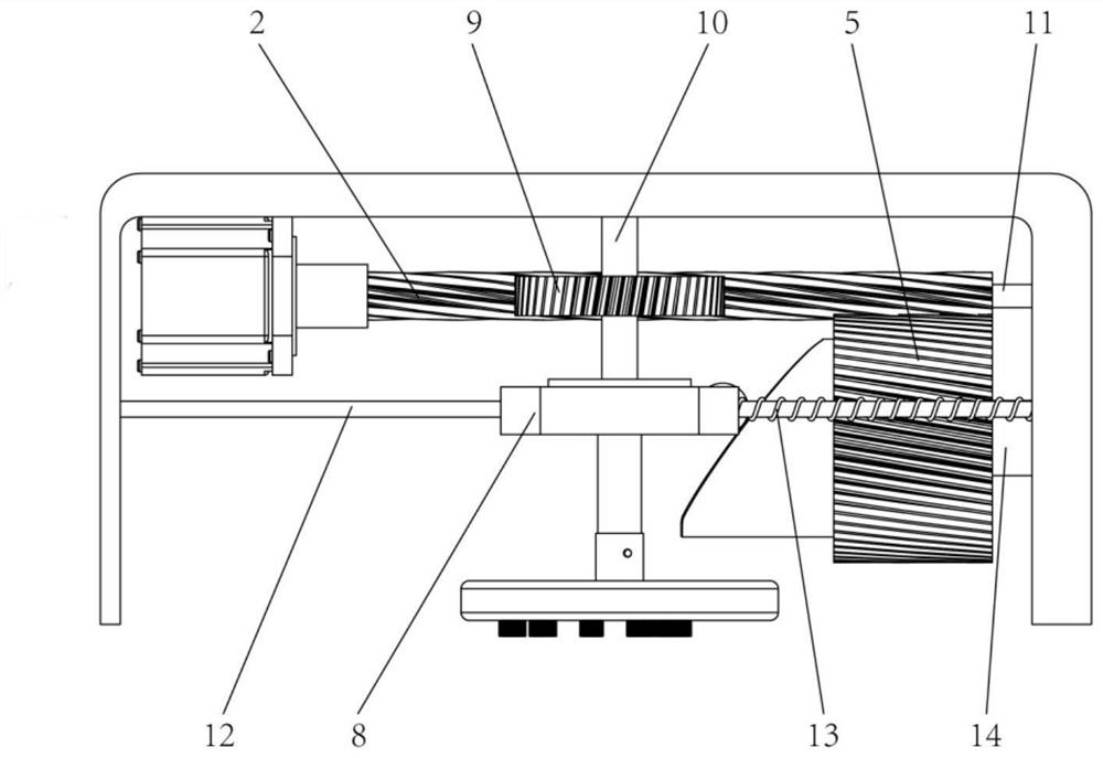 Reciprocating uniform glue brushing device