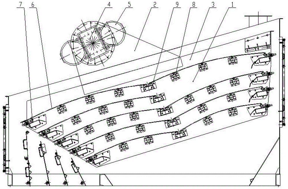 Elliptical vibrating screen for asphalt mixing plant