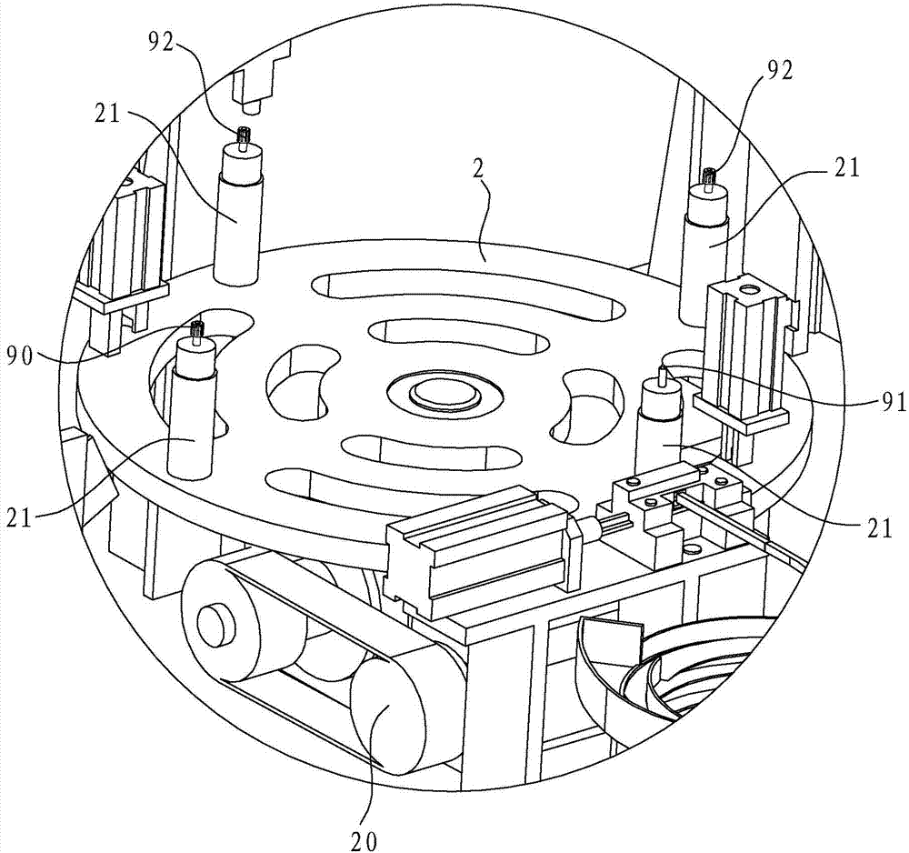 Automatic assembling tool of impeller lining and agate of water meter