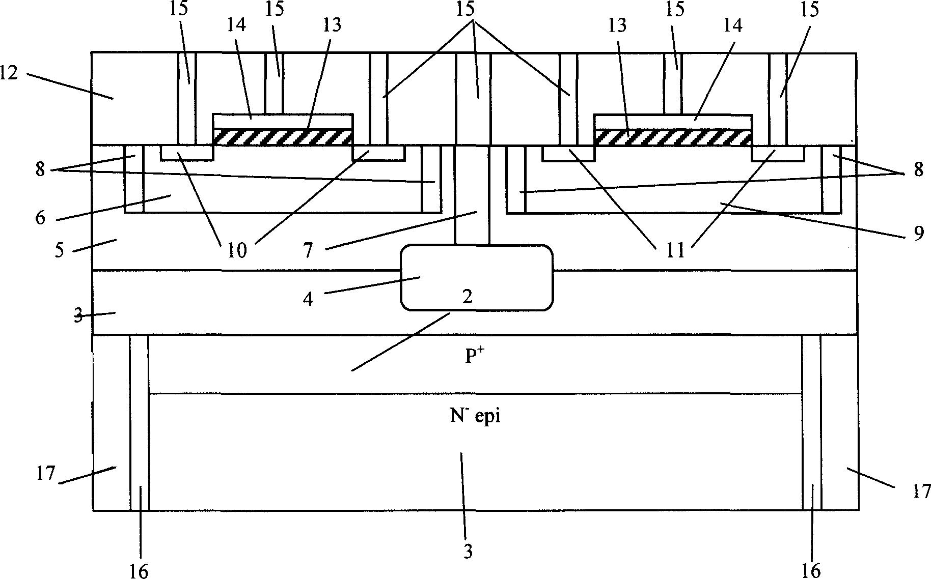 High-activity coefficient active picture element image sensor structure and producing method threof