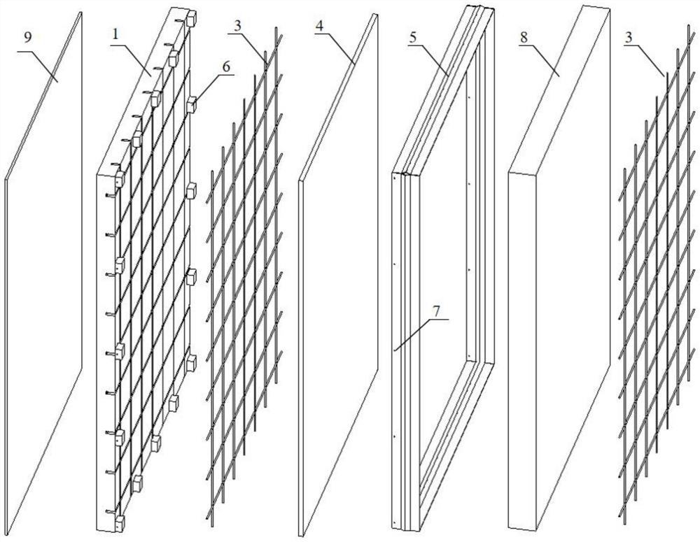 Light steel keel and surface layer reinforced aluminum alloy facing sandwich polyphenyl foaming ceramic composite wallboard and manufacturing method