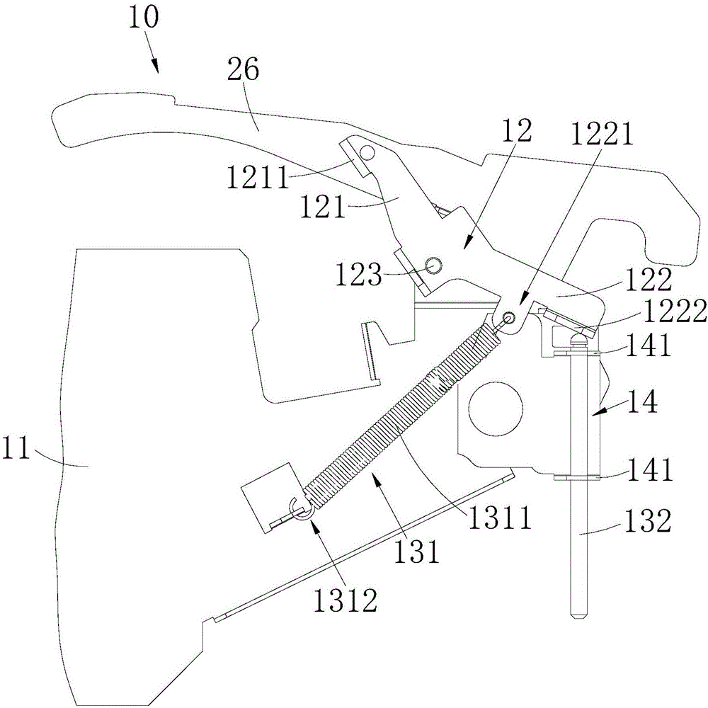 Automatic jacking device of ATM (Automatic Teller Machine)