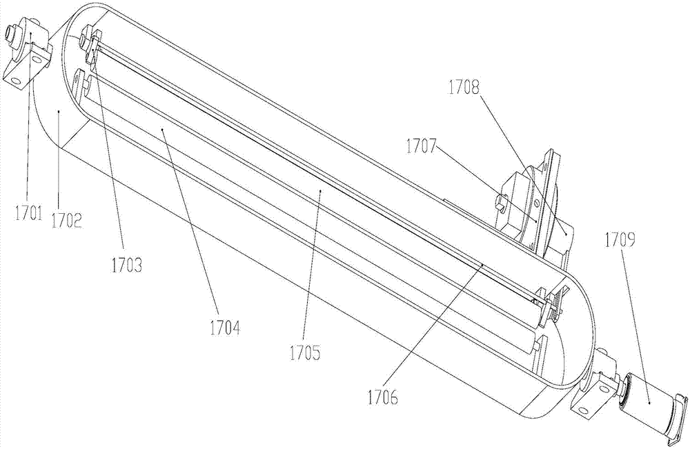 Banner rolling-up machine and working method