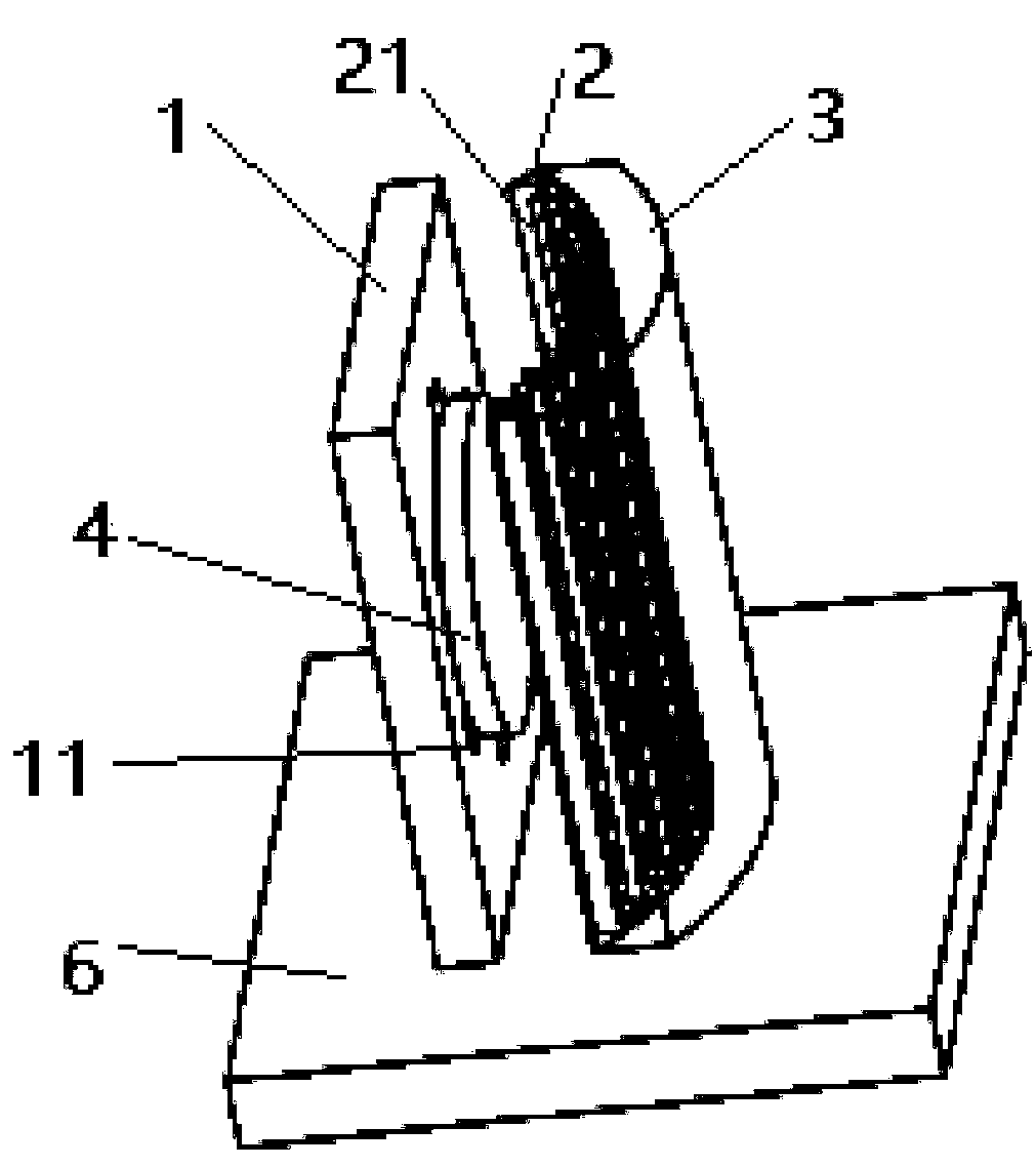 Oil-gas separating structure and engine