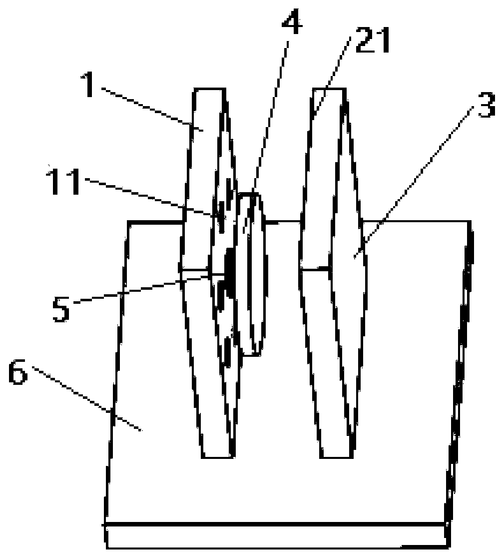 Oil-gas separating structure and engine