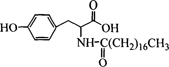 Long chain fatty acyl amide compound and its application