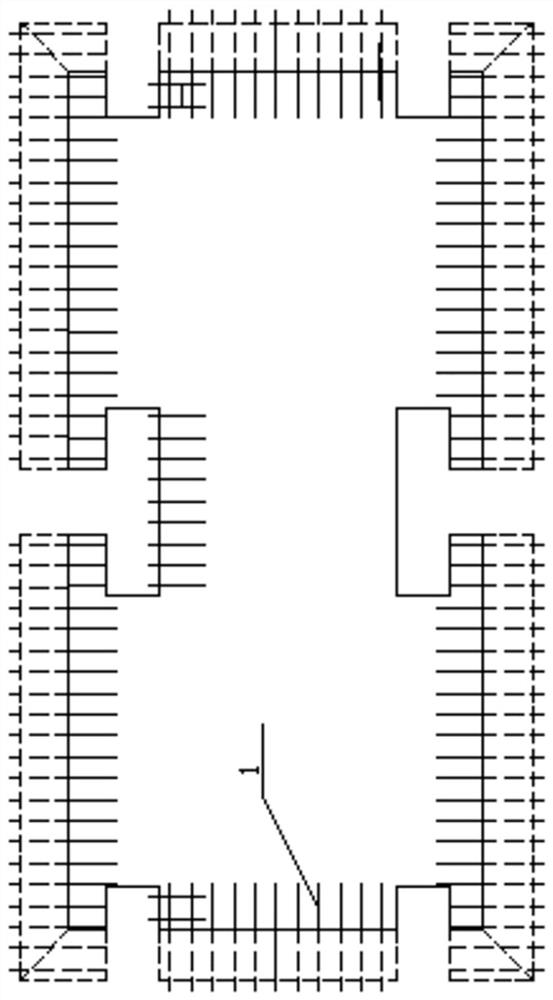 Steel tube triangle truss supporting system and construction method