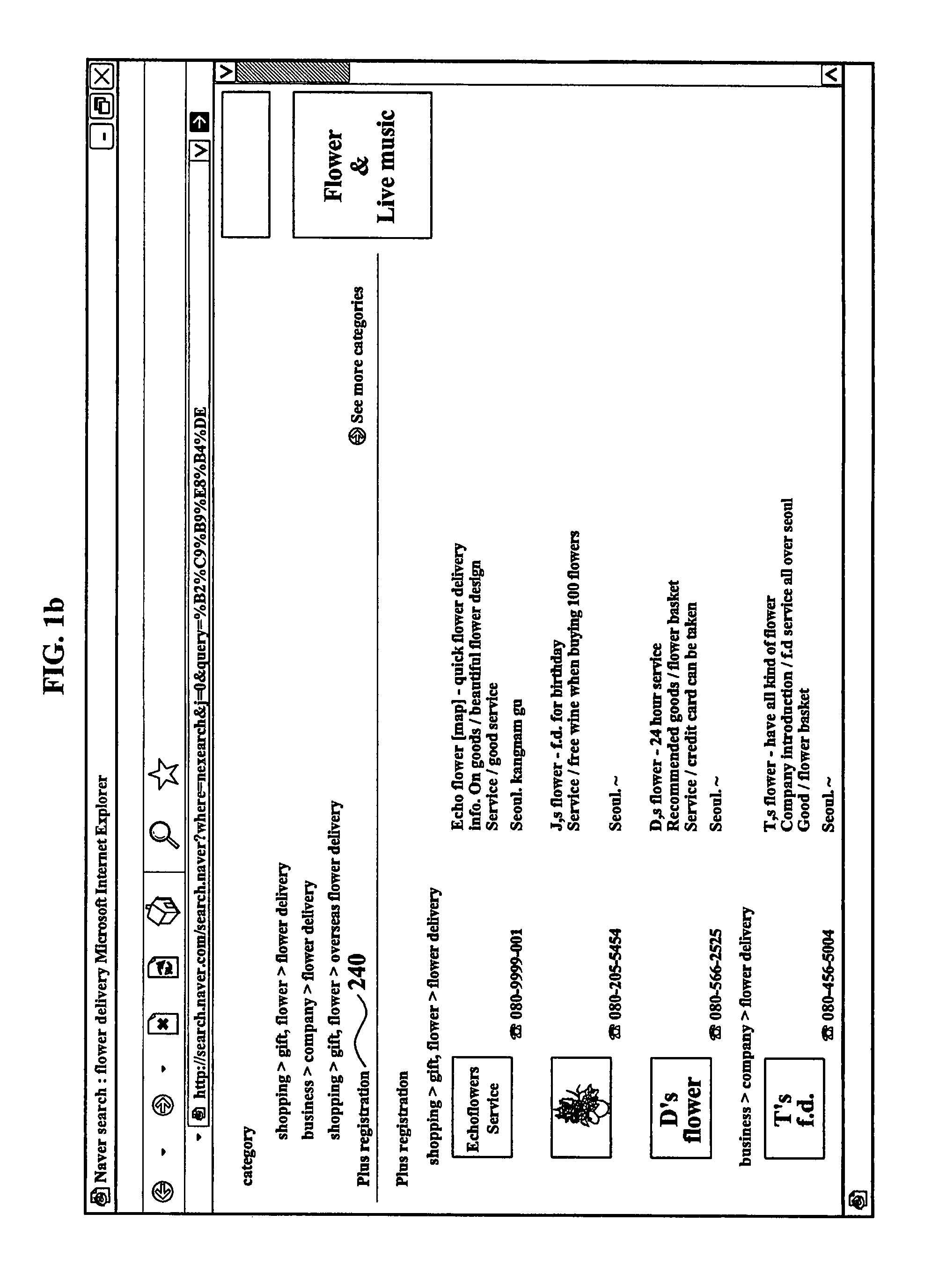 System and method for generating a search result list