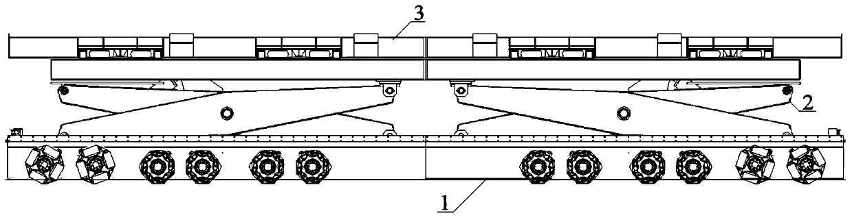 Container transferring truck