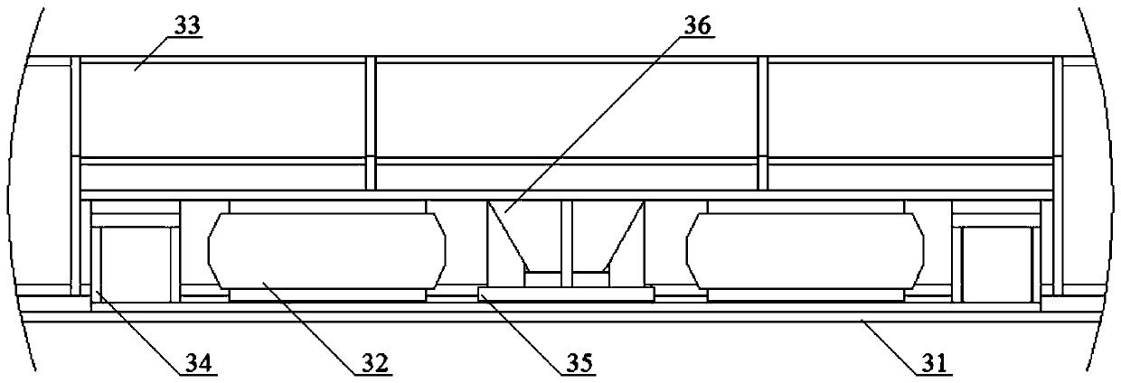 Container transferring truck