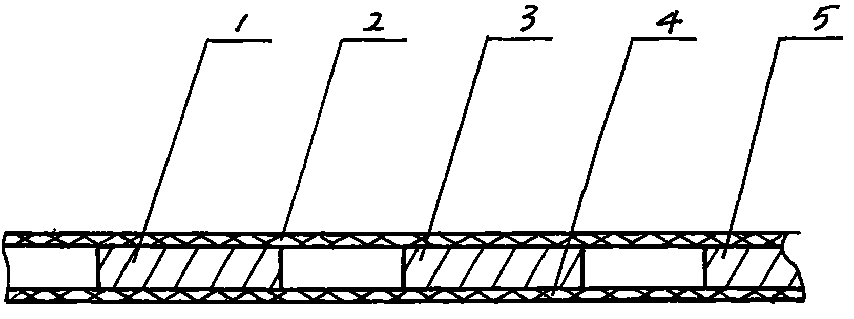 Intermittent cement core fishing net braided rope