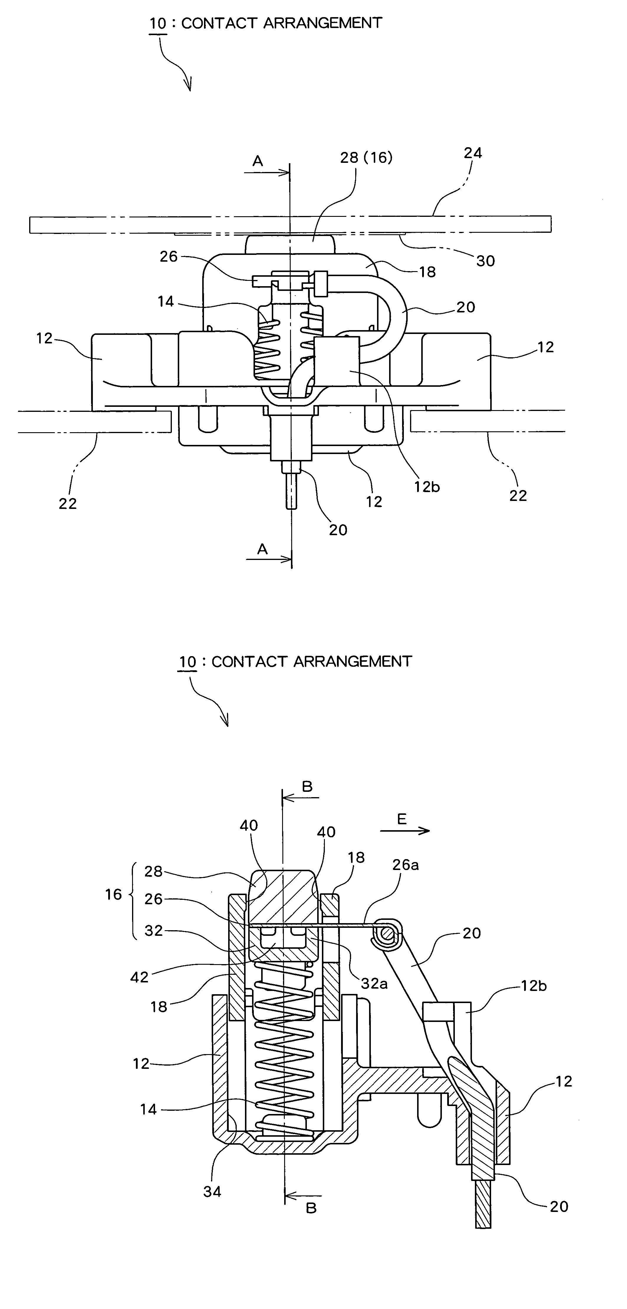 Contact arrangement