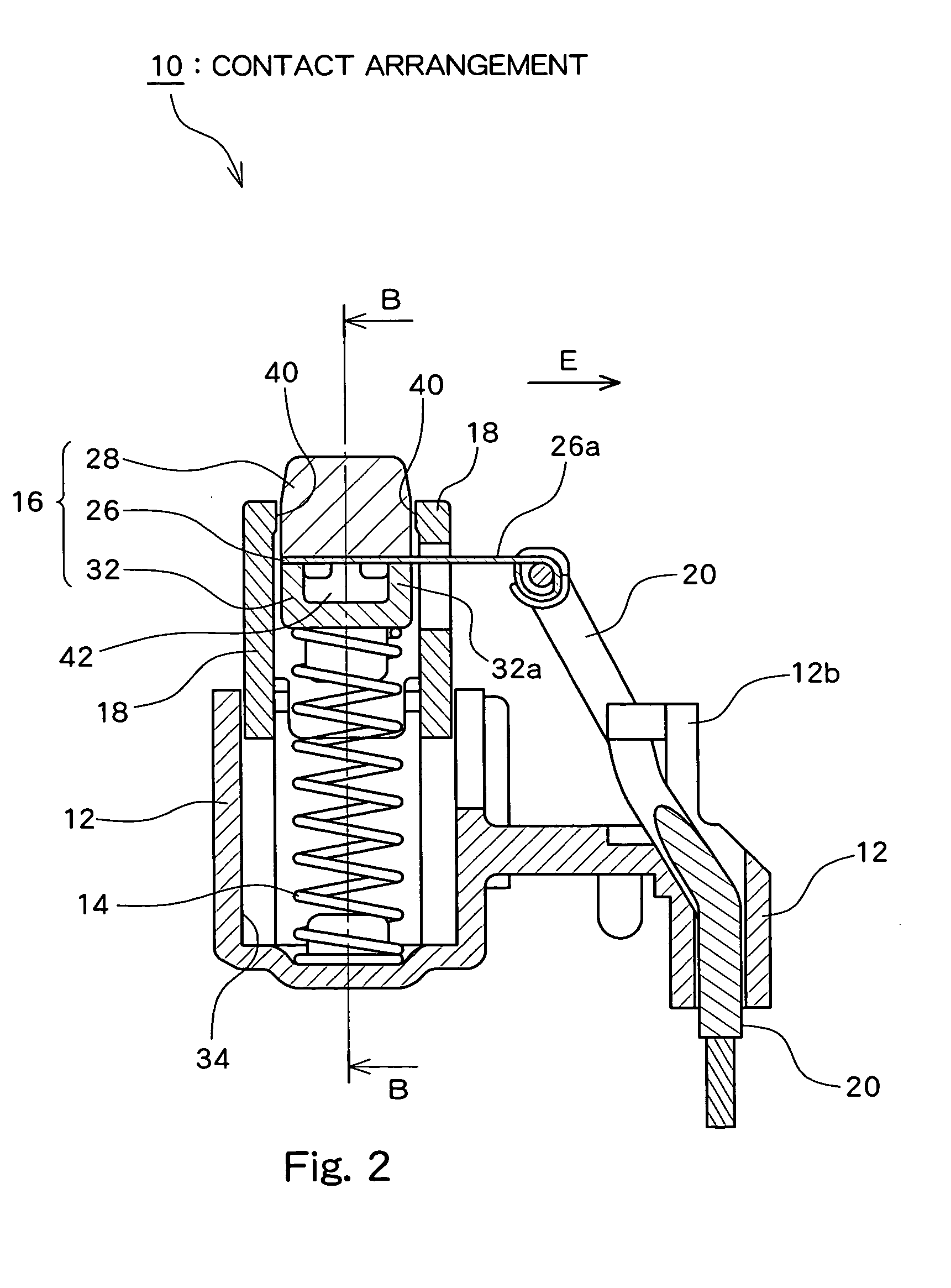 Contact arrangement