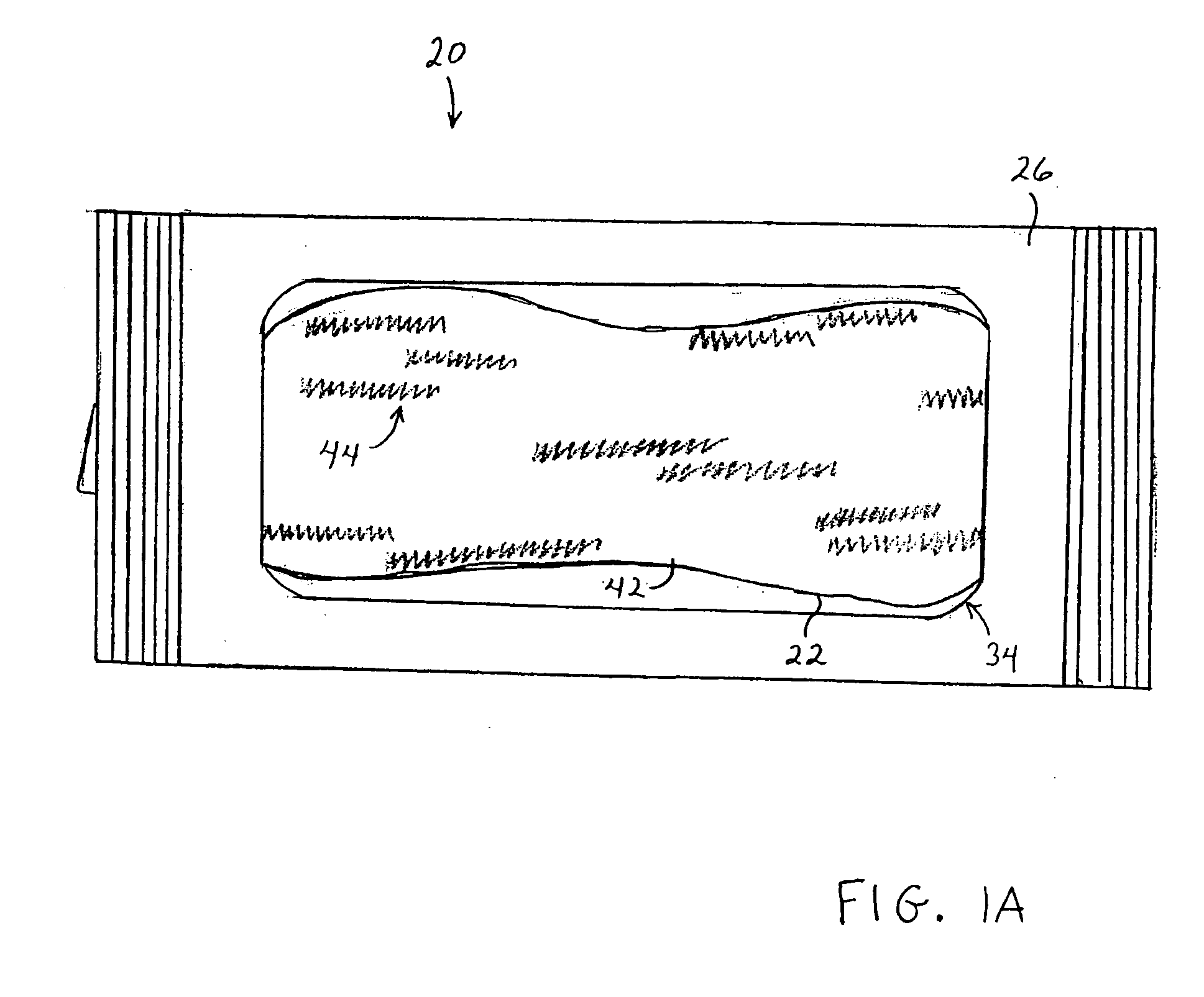 Package having an opening mechanism and containing selectively oriented absorbent articles