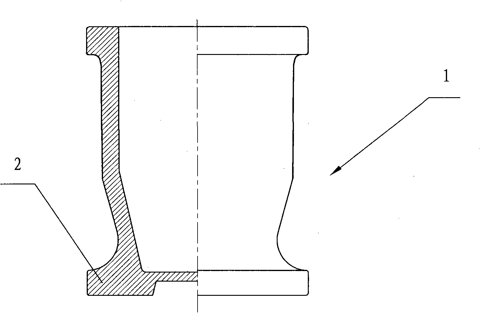 Multidirectional extrusion molding process and die for aluminum alloy shell parts with branches