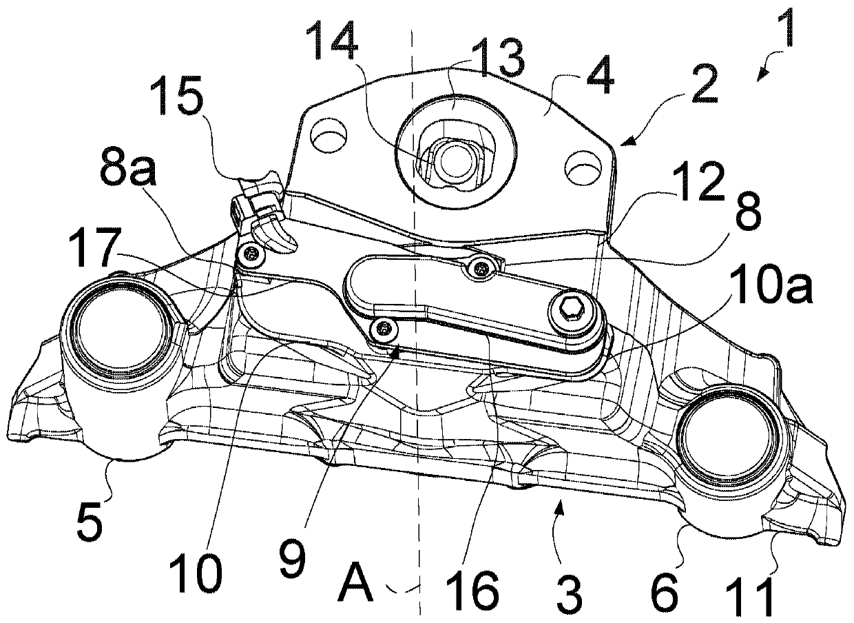 Brake calliper of a disk brake for motor vehicles