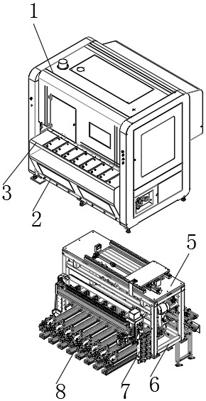 An environmental protection and energy saving spray dust removal degradation equipment