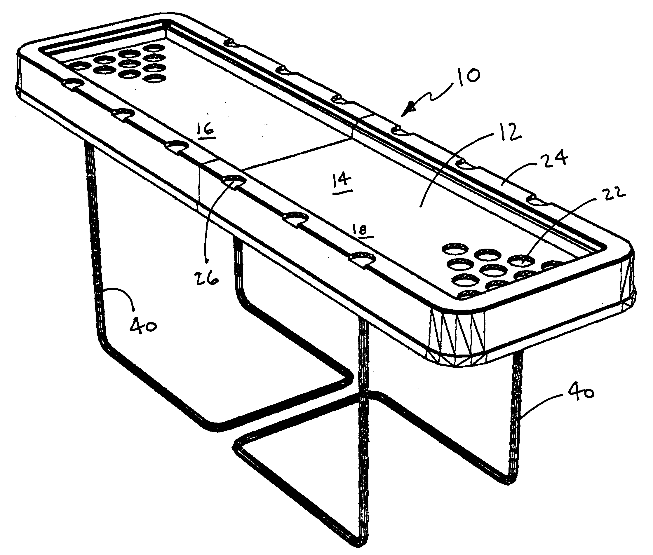 Portable game device and method of use