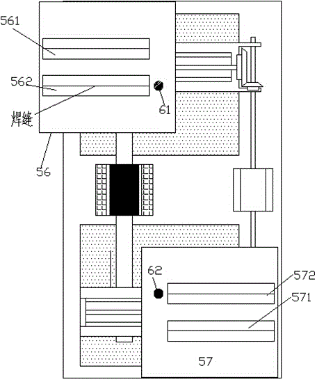 Hydraulic cylinder block weld joint welding device with lighting device