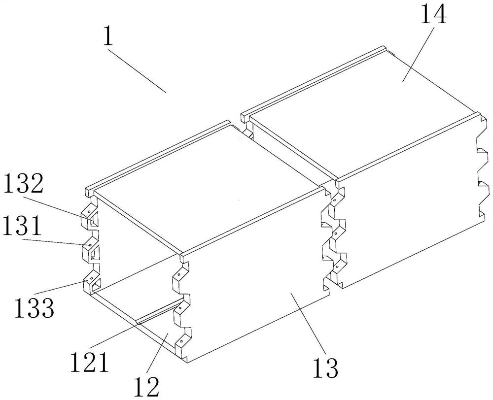 Integrated prefabricated cable trench and cable well