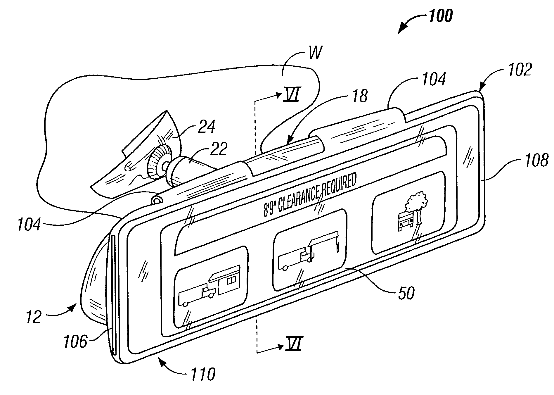 Method and apparatus for converting a rearview mirror into a dedicated information display